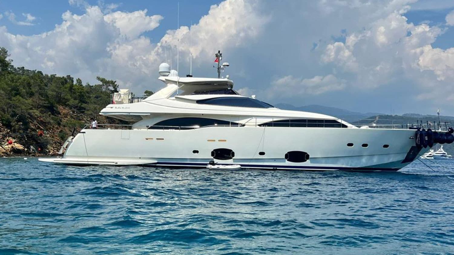BLEU BLANC — 2009 Ferretti Custom Line 97